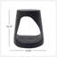 Table d'appoint MGO Hollow, texture semblable au bois, couleur noire-1896585644