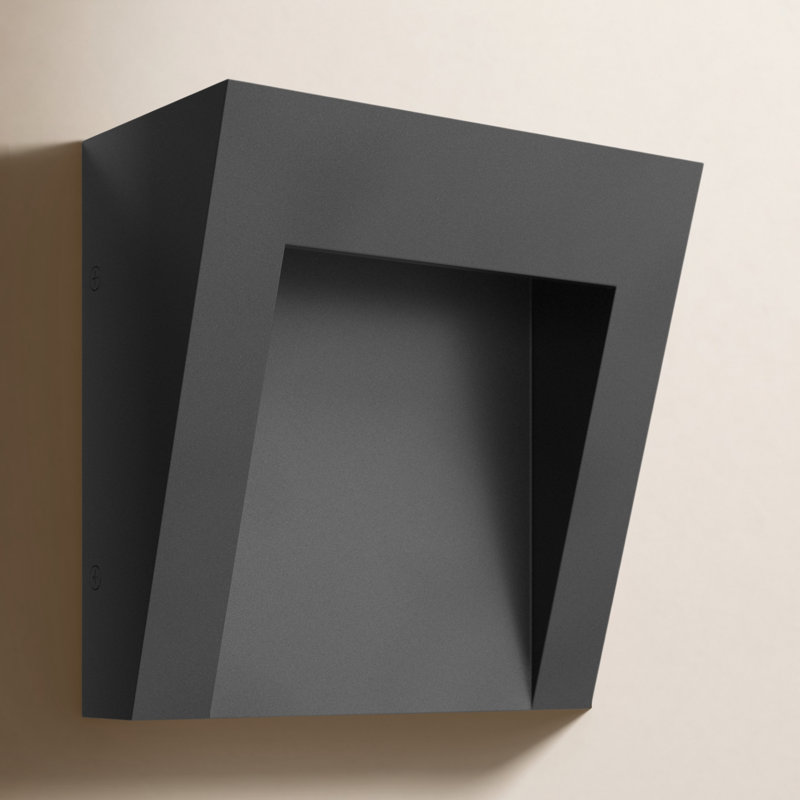 Hinkley Taper Integrated LED Outdoor Wall Mount, Textured Black
