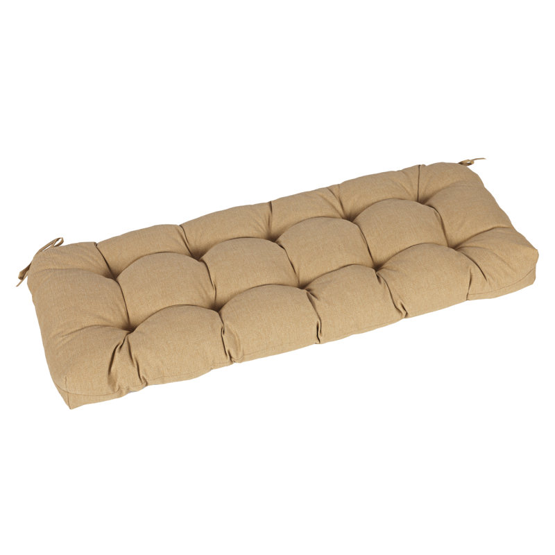 Outdoor 5"H Bench Seat Cushion, Brown, 46" W x 20" D