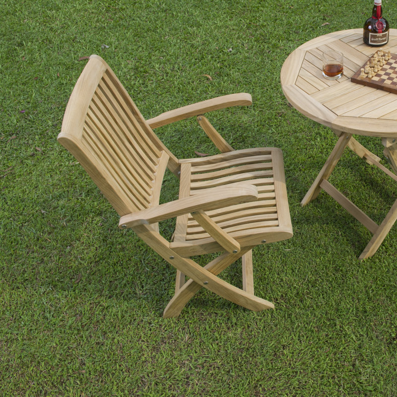 Winford Teak Folding Patio Dining Chair
