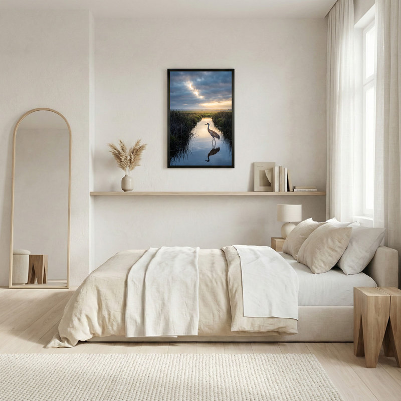 Art mural sur toile Sandhill Crane, 36"H x 24"W