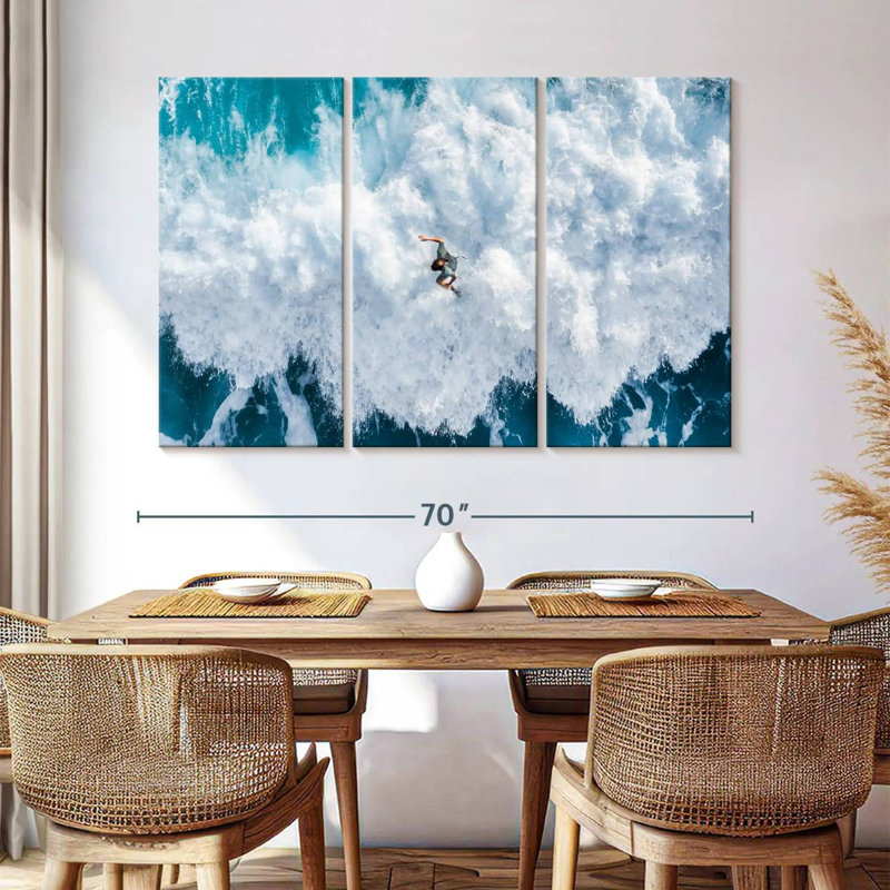 Senne Surfer On Wave Crest, 42" H x 65" W