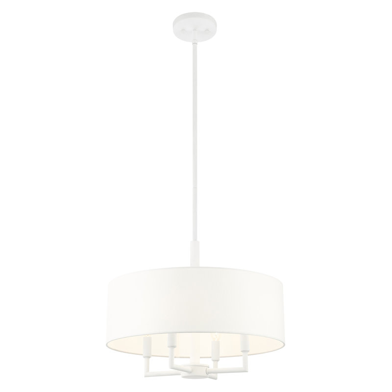 Alirah 4 - Light Shaded Pendant, White