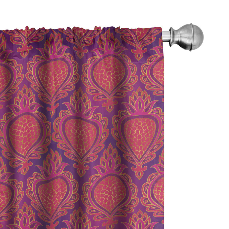 Panneaux de rideaux semi-transparents avec passe-tringle, 28 po x 63 po