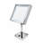 Anodized aluminum body square freestanding LED 5X magnified vanity mirror-100043312