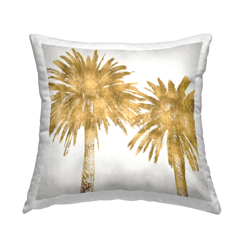 Coussin Stupell Industries Glam Palm Trees Tropical Plants