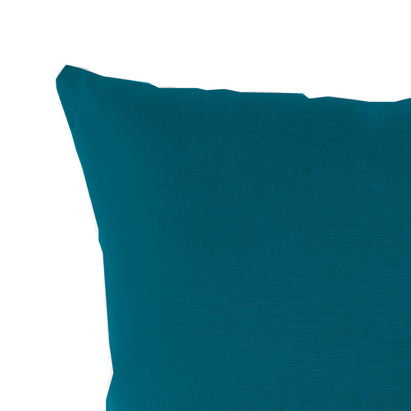 Sunbrella Outdoor Throw Pillow, Peacock Blue