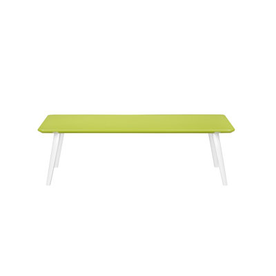     Pangea Home Hal 4 Legs Coffee Table - Mid-Century Modern Coffee Table – Retro Living Room Accent Table- Green Table