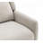 Pushback Manual Recliner Tapered Legs Linen Textured Fabric High Back Subtle Channel Detail Primary Living Room-1346737085