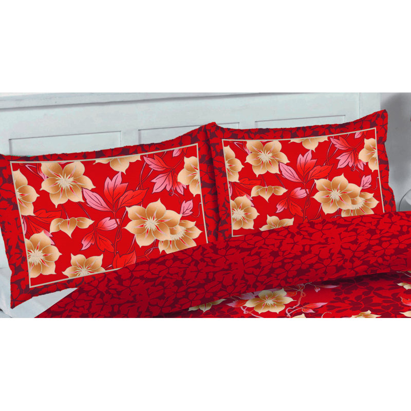 HERON Hixson Housewife Pillowcases, Red
