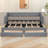 Convertible Twin XL To King Daybed With Upholstered Design And Storage Drawers-1357612228