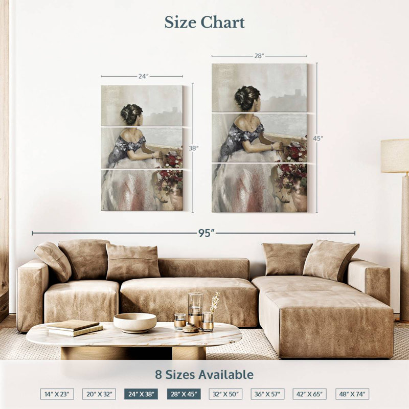 Leisha Romantic Soft Window, 45" H x 28" W