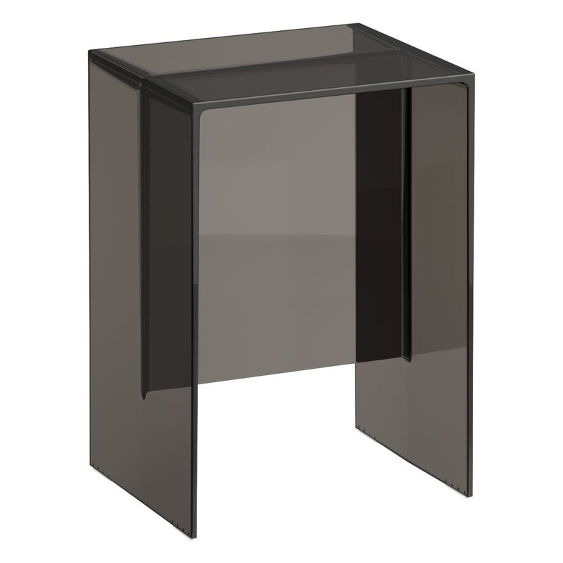 Kartell Glass End Table, Smoky Gray
