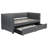 Chaquita Upholstered Twin Daybed with Trundle Grey