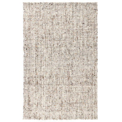 Wool Abstract Area Rug in Ivory