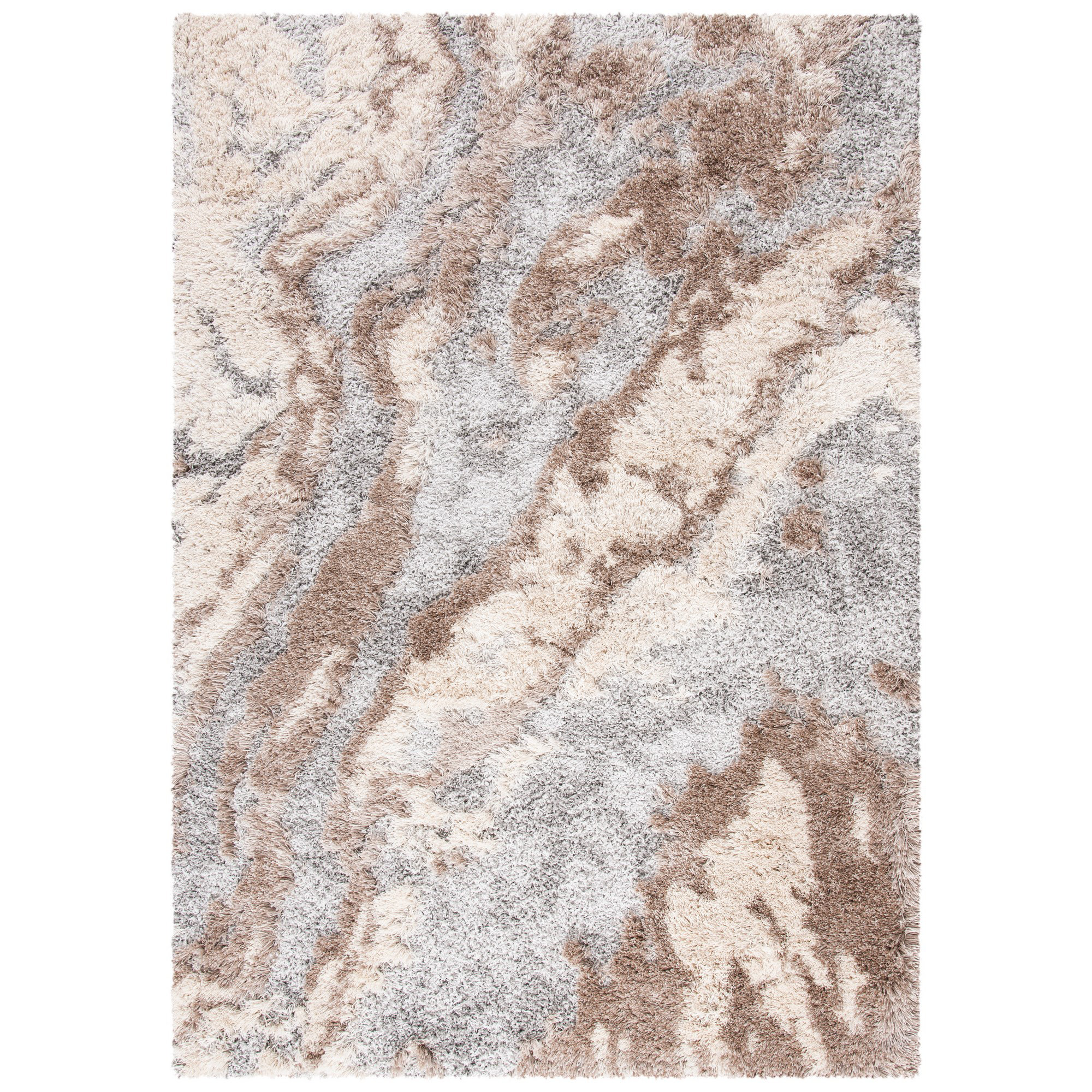 Quentisha Abstract Power Loom Polypropylene Area Rug in Gray 17 Stories Rug Size: Rectangle 2'8 x 4'11