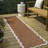 Manado Classic Cottage Two-Tone Scalloped Terra/Cream Indoor/Outdoor Rug-184000277