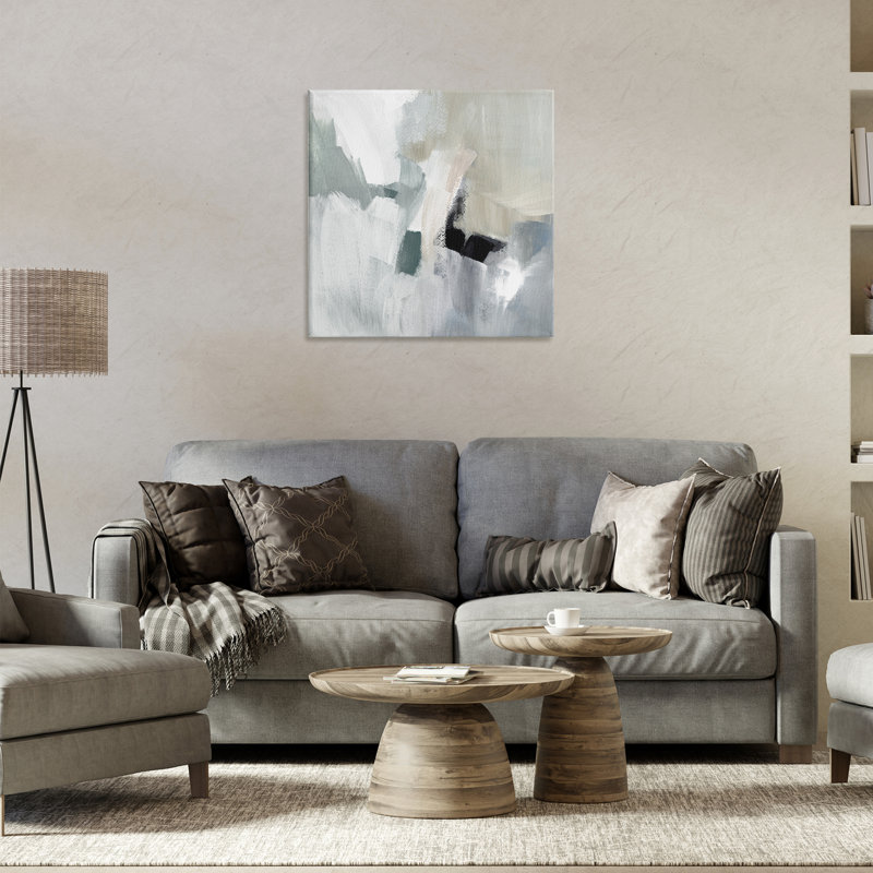 «Quiet In Grays», art mural sur toile par Lanie Loreth, H 24 po x l 24 po