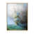 Toile avec cadre flottant brun