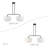 2 Light Soft Gold Large Linear Chandelier With Hand Crafted Off-White Color Fabric Hardback Shades-1979078120