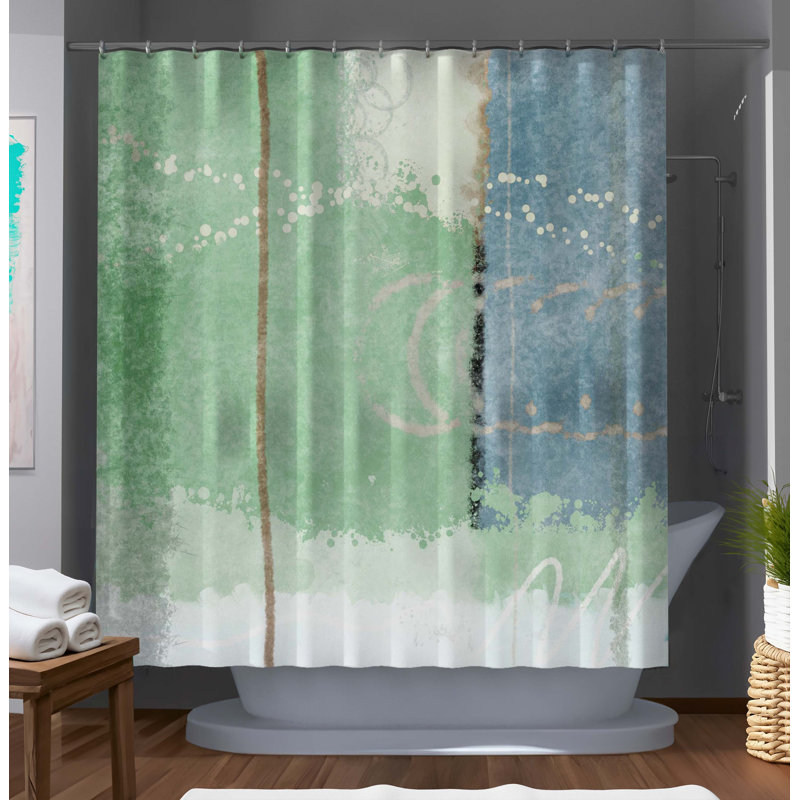 Rideau de douche abstrait Ezmae