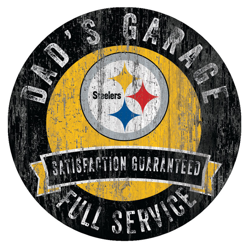 Décoration murale NFL Dad's Garage, Steelers de Pittsburgh