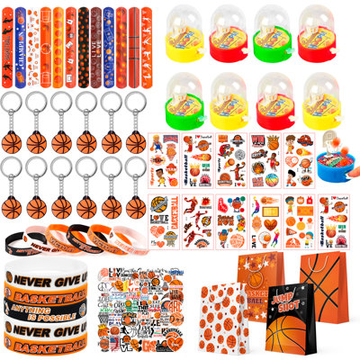 Basketball Party Favors for Kids, 122 Pcs Basketball Birthday Party Decorations Set