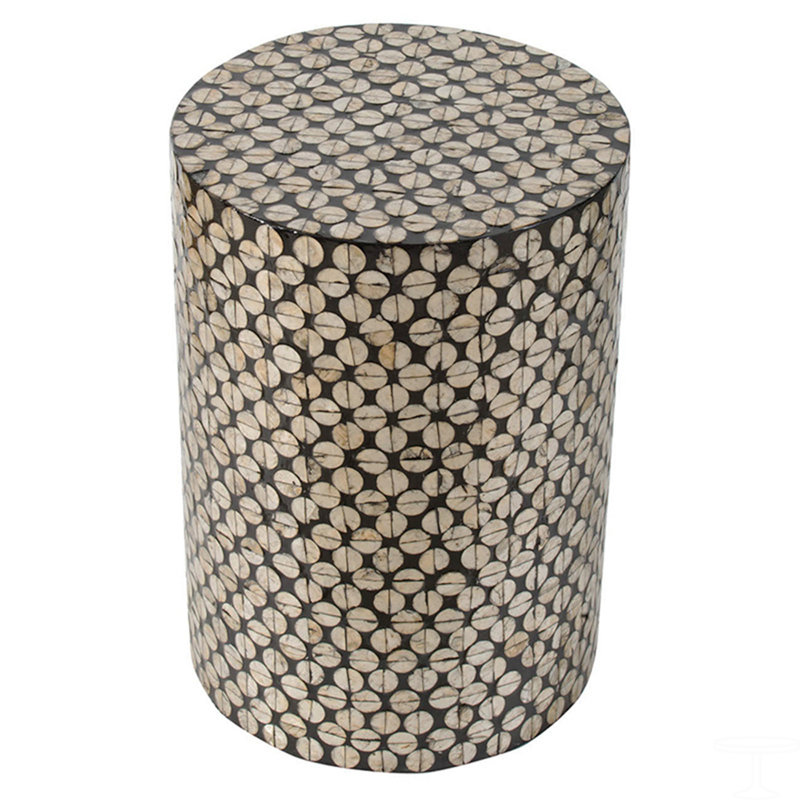 Garden Capiz Stool, Accent Side Table