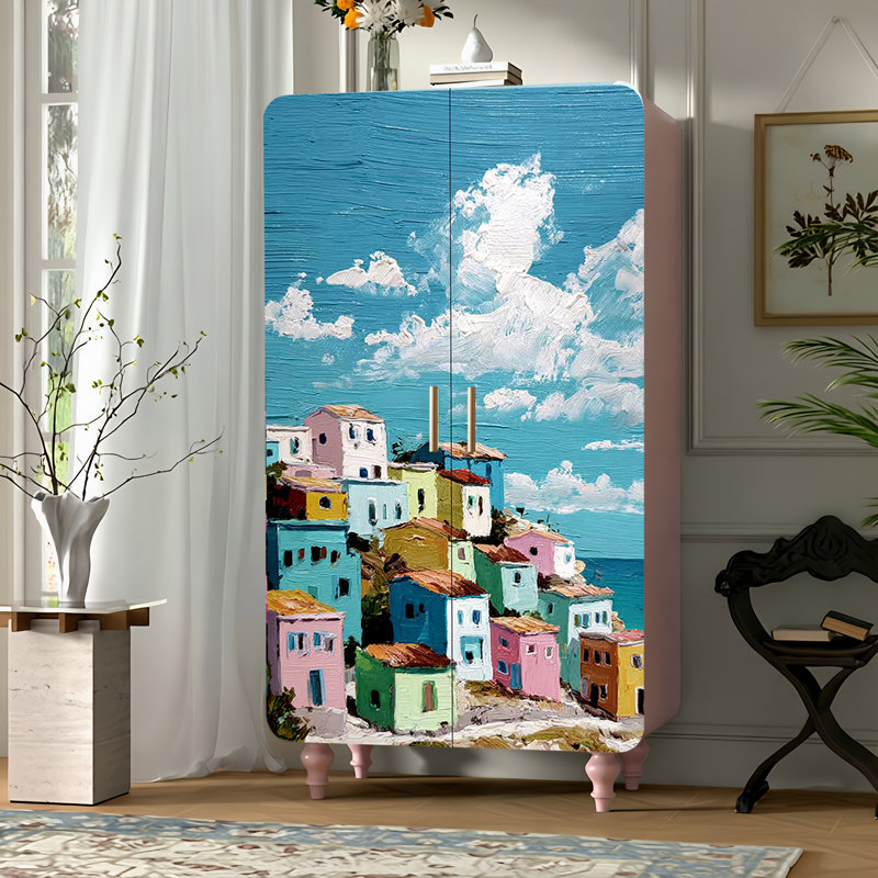 Household minimalist creative art wardrobe