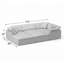 Canapé modulaire surdimensionné de 6 po avec 2 repose-pieds et coin profond avec passe-pieds 132 po |-124871795