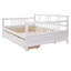 Lit de jour polyvalent en bois avec deux tiroirs, idéal pour la détente, le rangement et une utilisation multifonctionnelle dans divers espaces de vie-1438767672