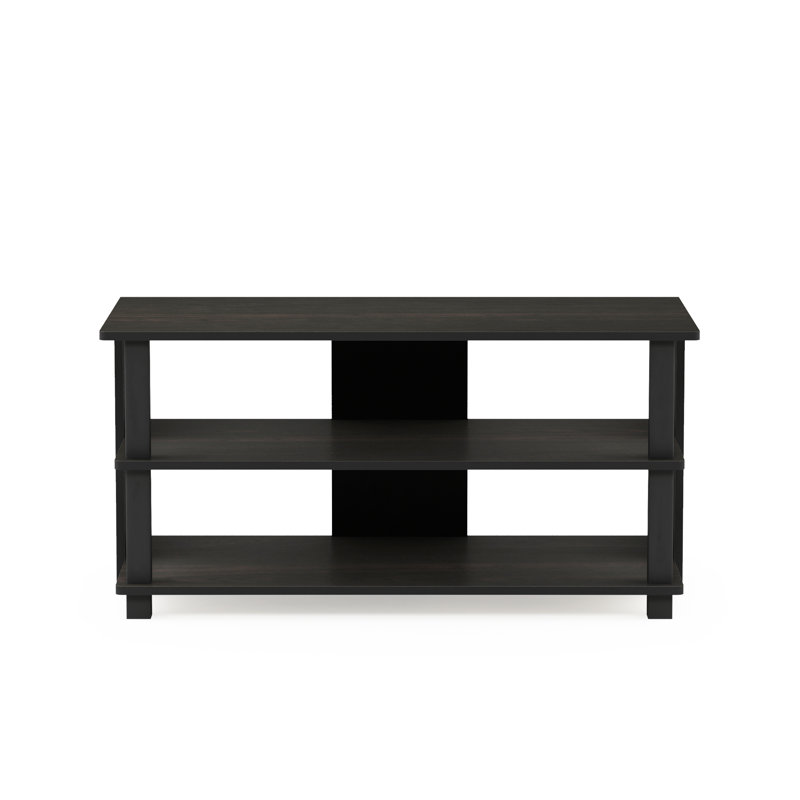 Furinno Turn-N-Tube 3-Tier Compact Open Storage Shoe Rack for Closet Entryway, Espresso/Black, Espresso/Black