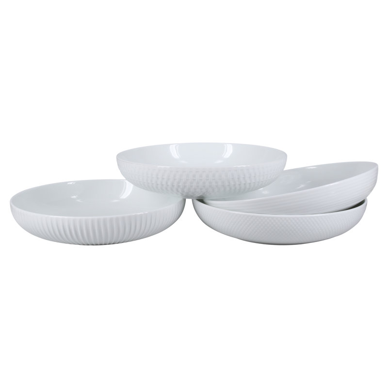 BIA Cordon Bleu Assorted Textured Porcelain 48 oz Dinner Bowls