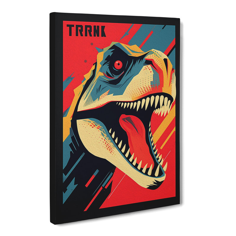 Tyrannosaurus Rex Constructivism - Wrapped Canvas, 76cm H x 50cm W x 3cm D