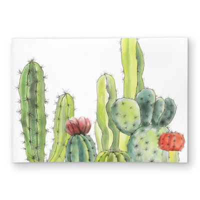 Small Cactus Outdoor Area Rug | Green Home Decor Accent