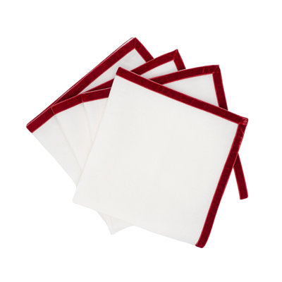 Paris 21" Linen Napkin, 4Pcs Set