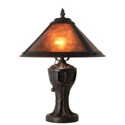 Rustic Lodge Metal Table Lamp