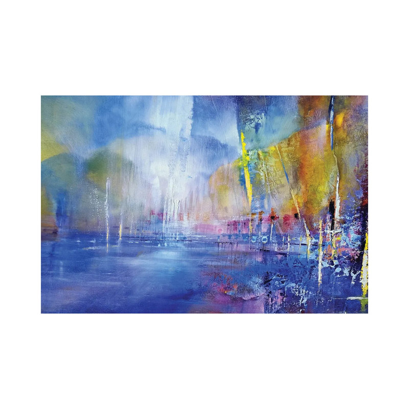 In Harbour by Annette Schmucker - Wrapped Canvas Painting, 20.32 cm H x 30.48 cm W