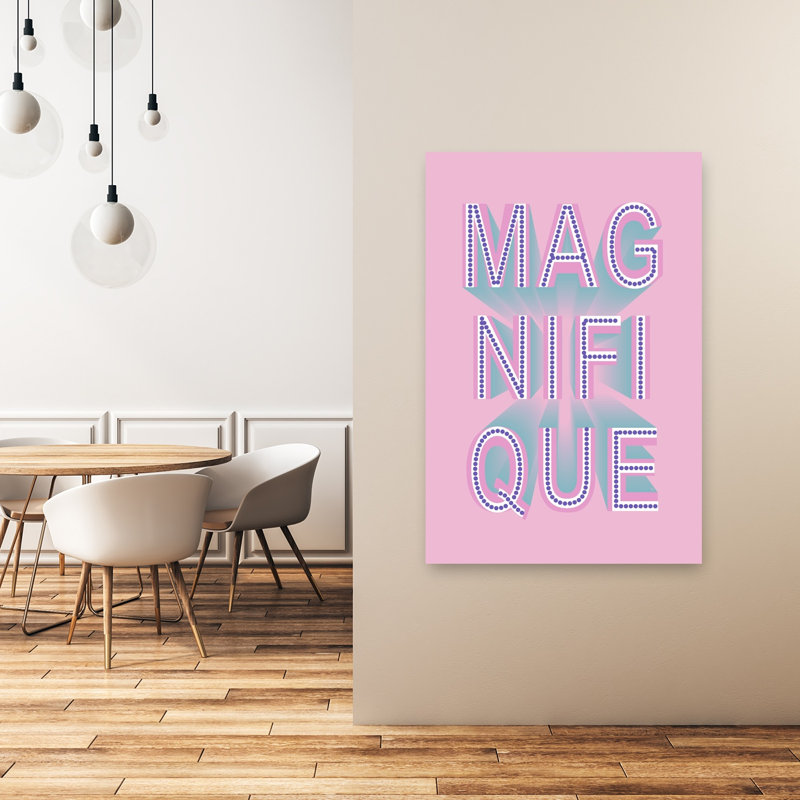 Superbe enseigne lumineuse, affiche murale moderne, colorée et audacieuse, 48" H x 32" W