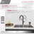 Modern Faucet Stylish Catania One-Handle Pull Down Kitchen Faucet-42723904