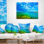 Coussin pittoresque «Seashore» bleu vert-29459883-29459880