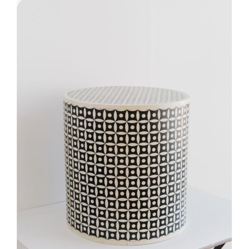 Solid + Manufactured Wood Accent Stool