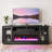  Befort 73.5'' TV Console Table,Modern TV Stand W/ Storage Credenza with Electric Fireplace, Timer, LED Touch screen, Heat 5000 BTUS