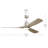 Volos II 3 Blade 54 Inch Ceiling Fan in Brushed Nickel with Distressed Antique Grey Blades-126503973
