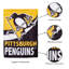Drapeau de jardin à deux côtés en polyester 18 x 13 po Pittsburgh Penguins
