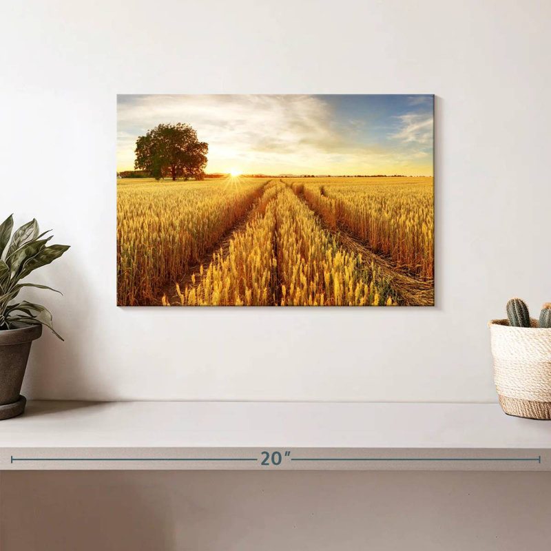 Harnek Golden Wheat Fields, 8" H x 12" W