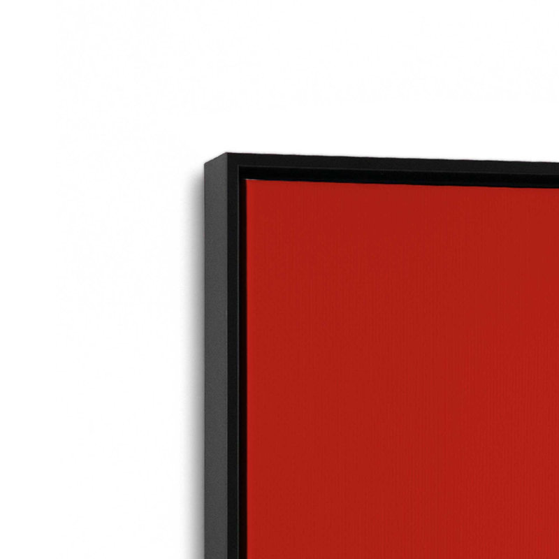 «Bauhaus Retro Waves I», reproduction sur toile, Cadre flottant noir, H 48,75 po x l 32,75 po