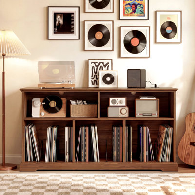 Support pour lecteur de disques 55 po Mid-Century