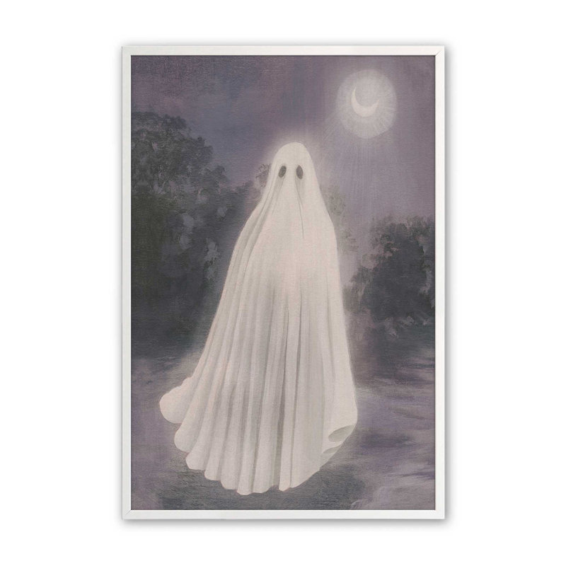«Floating in the Forest II» par Grace Popp, reproduction d'art, H 24 po x l 36 po, Blanc