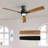 2pcs 52 Inch Ceiling Fan With Light-604357823